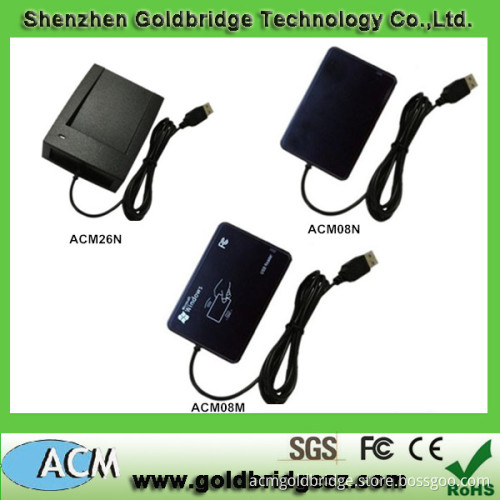 2014 Most Popular 125kHz/1.56MHz Optional Rifd USB Desktop Nfc Reader
